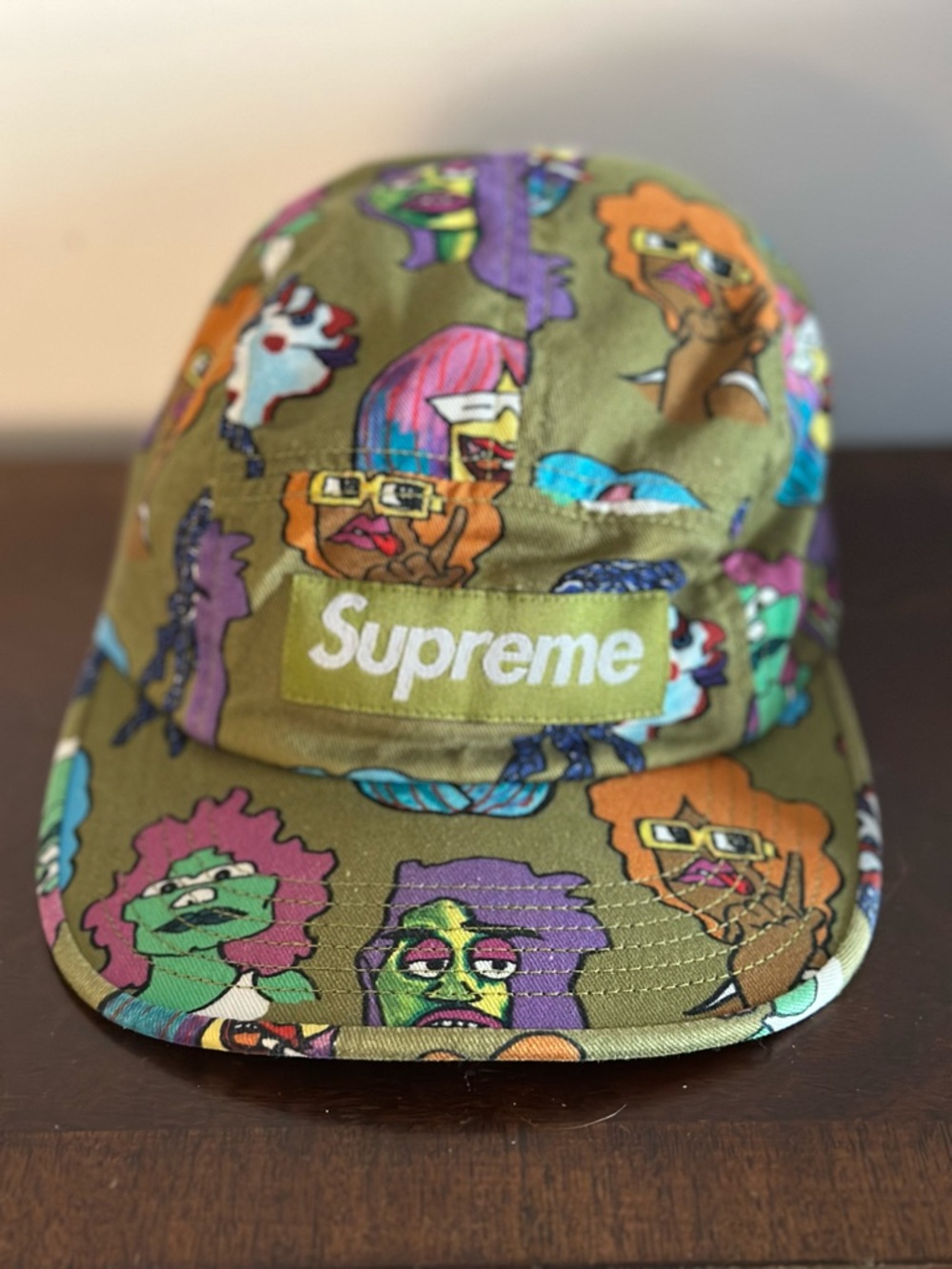‼️SOLD‼️ Supreme Gonz Heads Camp Cap Moss